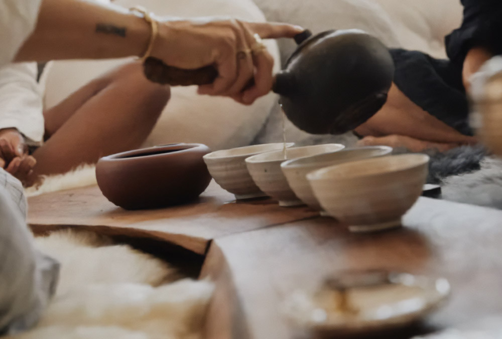 Tea Ceremony in Desert